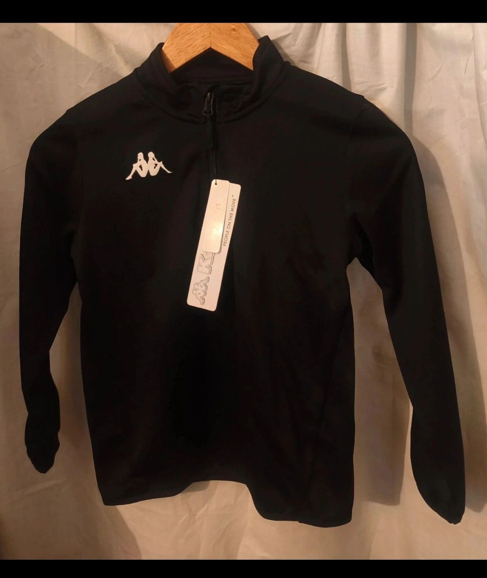 Kappa - Sudadera técnica negra 1/4 zip - Niño - Talla 8Y/128cm – photo 2